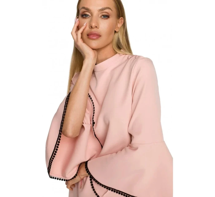 Dámske šaty M698 Powder pink - MOE