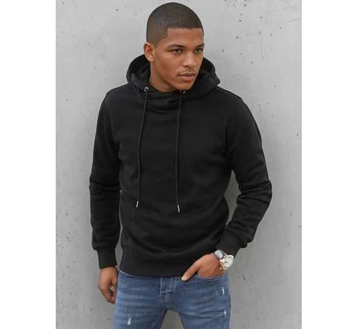 Pánska mikina s kapucňou čierna FashionStreet BX5429