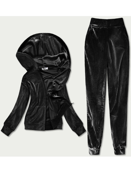 Čierny dámsky velúrový dres (81201)