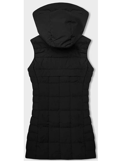 Černá dámská vesta s kapucí model 18956970 - J.STYLE