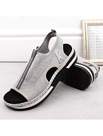 Pohodlné sandále Rieker W RKR686 metalic