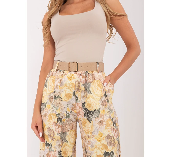 Spodnie IT SP model 22074627 żółty - FPrice Spodnie IT SP model 22074627 żółty - FPrice