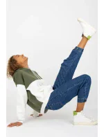 Dámska mikina Model AP-BL-AP-3001.98P Kaki - Rue Paris