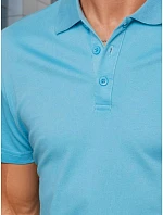 Modrá pánska polokošeľa FashionStreet PX0552 Modrá pánska polokošeľa FashionStreet PX0552
