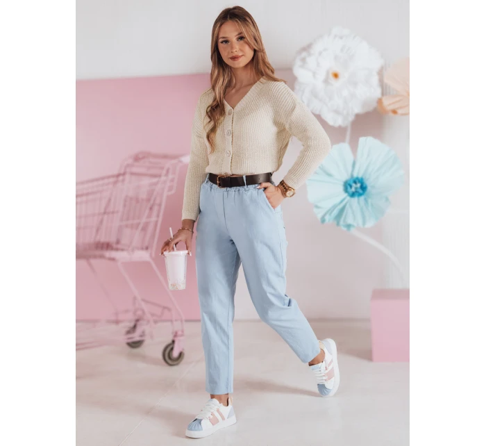 Dámský žebrovaný svetr oversize ecru Dstreet model 21986099 - FashionStreet