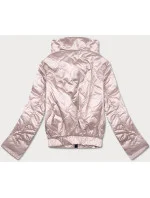 Krátká béžová dámská bunda se stojáčkem model 18026034 - S'WEST