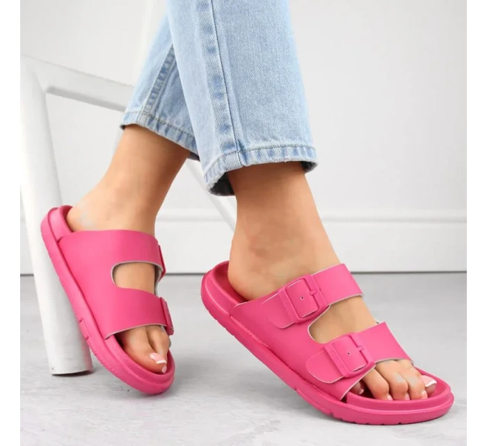 Big Star W INT2004E fuchsiové penové žabky s prackami