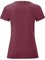 LadyFit Iconic 150 T Dámské tričko model 22429462 heather burgundy - Fruit of the Loom