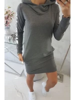 Off White šaty graphite melange