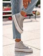 Zateplené Dámské Tenisky Na Platformě Eko Kůže Big Star model 21669567 Modré - Big Star Shoes