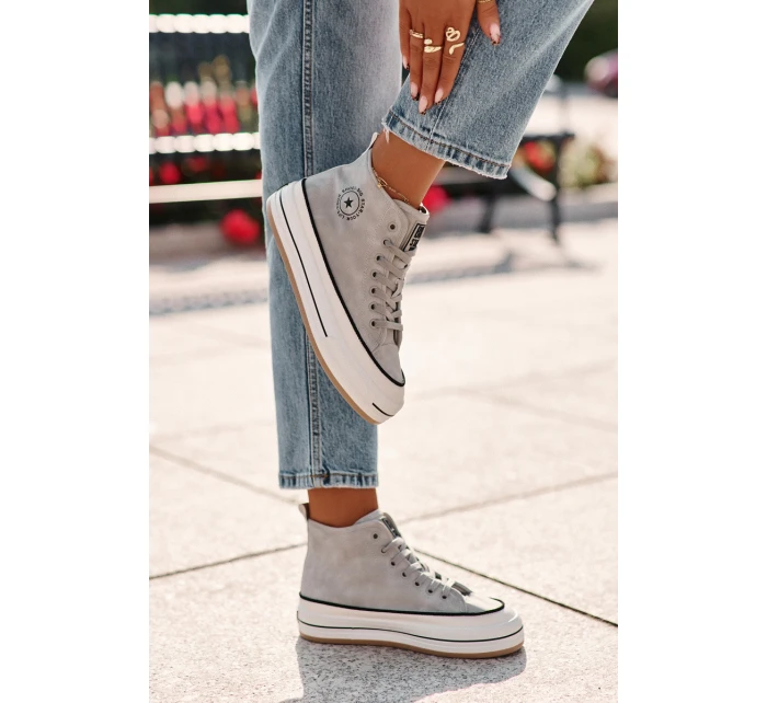 Zateplené Dámské Tenisky Na Platformě Eko Kůže Big Star model 21669567 Modré - Big Star Shoes