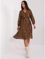 Šaty DHJ SK 10536N 3.31X hnedá