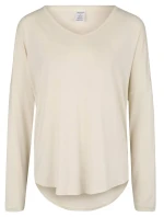 Dámske pyžamové tričko QS6143E-101 slonovinová - Calvin Klein