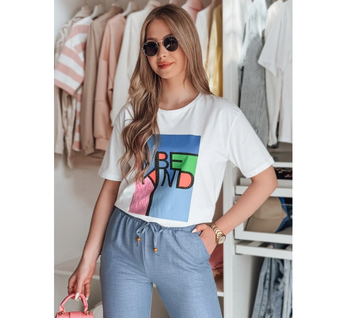 Dámske tričko s potlačou KINDBE white FashionStreet RY2614 Dámske tričko s potlačou KINDBE white FashionStreet RY2614