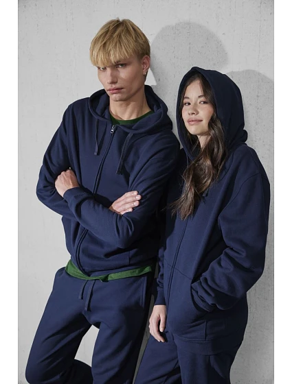 B&C Zip Hood Unisex mikina s kapucí navy model 22445477