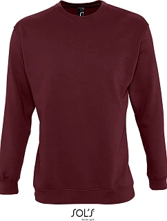 SOL'S New Supreme Unisex mikina 25.3250 v odtieni burgundy
