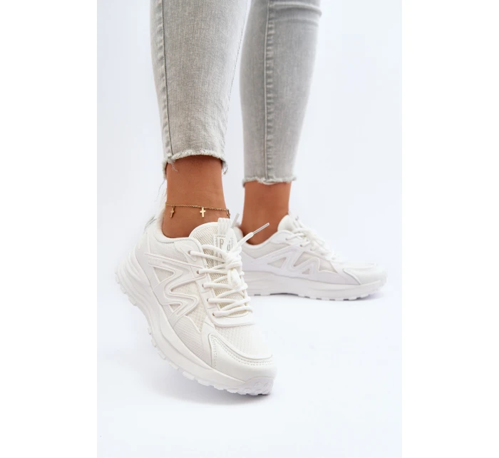 Sneakersy damskie Big Star NN274A084 Białe Sneakersy damskie Big Star NN274A084 Białe