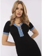 Šaty NM SK K439.78 čierne Šaty NM SK K439.78 čierne