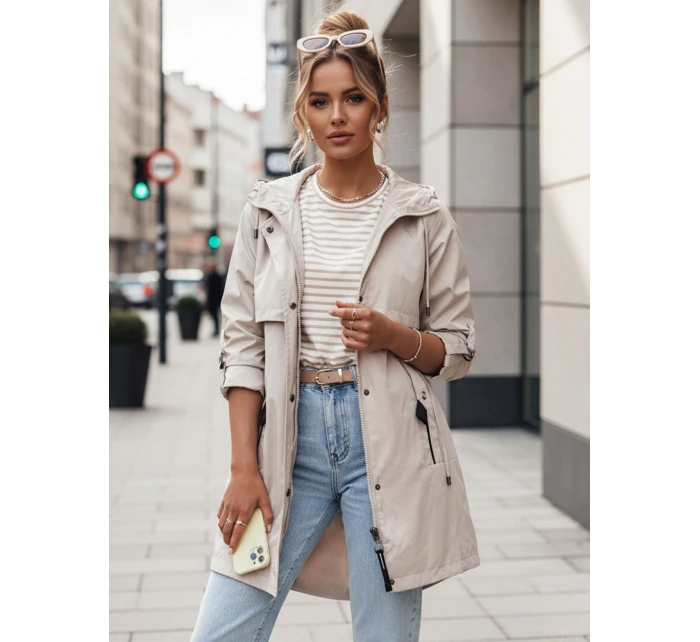 Dámská přechodná bunda parka MEROY šedá Dstreet TY4287