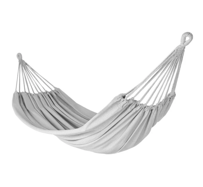 ZÁHRADNÁ HOJDACIA SIEŤ PRE 2 OSOBY 200X150CM S KRYTOM SIVÁ 1039053