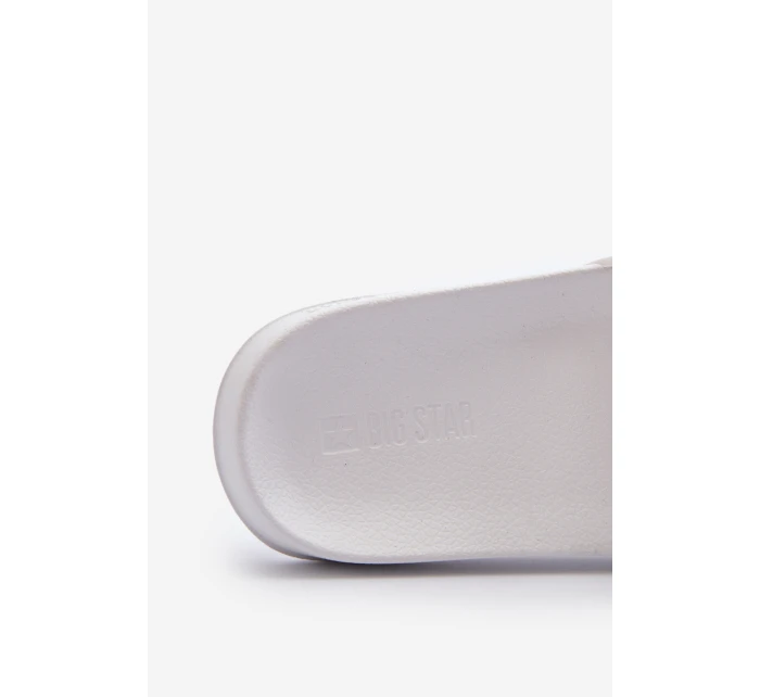 Klapki Męskie Big Star NN174651 Białe