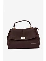 Dámská kabelka z imitace kůže čokoládová model 22221043 - Flora&Co Dámská kabelka z imitace kůže čokoládová model 22221043 - Flora&Co