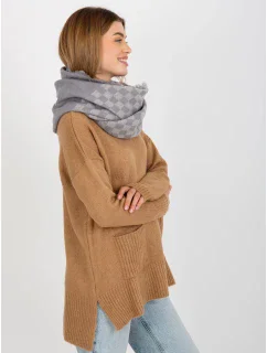 Tunelový šál AT KM 9501.10 šedá