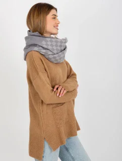 Tunelový šál AT KM 9501.10 šedá