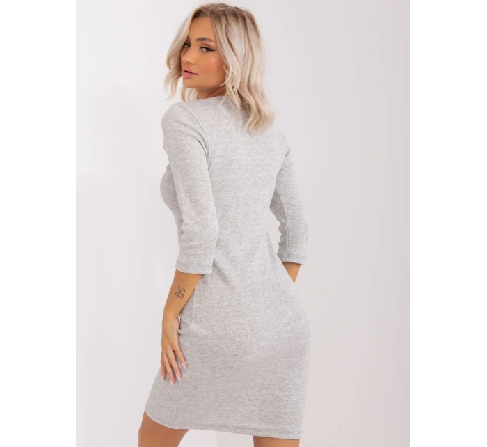 Sukienka EM SK HS 20 model 18781150 jasny szary - FPrice Sukienka EM SK HS 20 model 18781150 jasny szary - FPrice