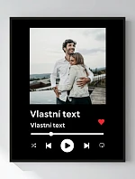 Personalizovaný magický fotorámik – 50x70 – hudobný prehrávač