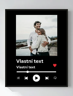 Personalizovaný magický fotorámik – 50x70 – hudobný prehrávač