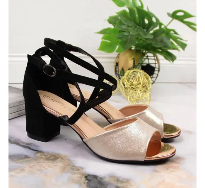 Dámske sandále na ihličkovom podpätku WOL68 - Potocki