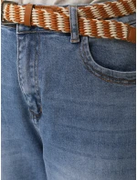 Dámské džínové kalhoty s páskem Dstreet model 21996318 - FashionStreet