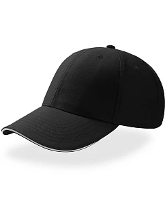 Sport Sandwich 6 panelová kšiltovka black/white model 22479516 - Atlantis Headwear