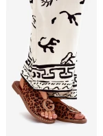 Ploché Sandály S Dekorací Hnědé model 21685686 - Boto