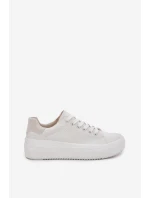 Materiałowe Trampki Damskie Na Platformie Big Star RR274463 Białe