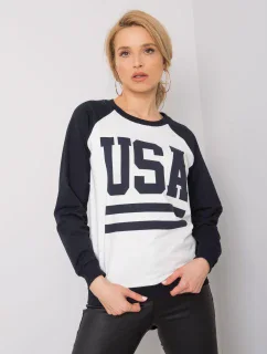 Mikina DS BL 1111.06P tmavo modrá a biela