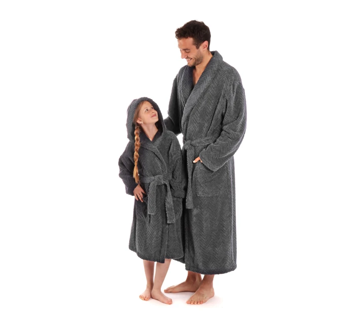 župan Athena s golierom antracitový