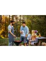 GUĽOVÝ ZÁHRADNÝ GRIL REX STEEL 46CM S POPOLNÍKOM