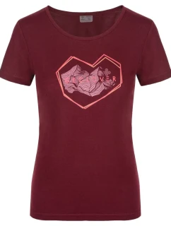 Dámske funkčné tričko Garove-w tmavo červená - Kilpi
