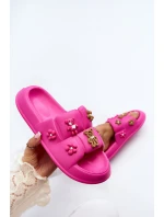 Dámské pěnové pantofle s ozdobami fuchsie model 21648929 - Boto Dámské pěnové pantofle s ozdobami fuchsie model 21648929 - Boto