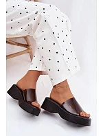 Dámské sandály s páskem Černé model 22107261 - Boto