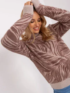 Sweter AT SW model 18900712 brązowy - FPrice