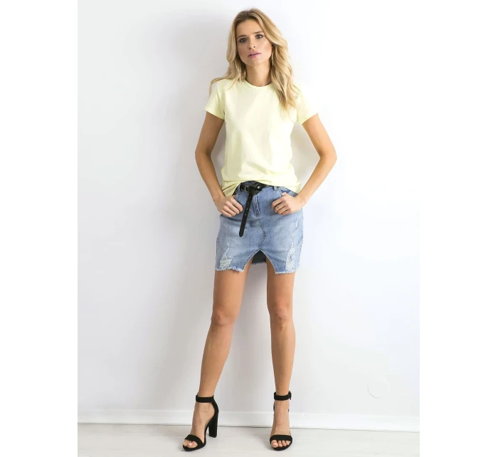 Tričko RV TS model 14824659 světle žlutá - FPrice Tričko RV TS model 14824659 světle žlutá - FPrice