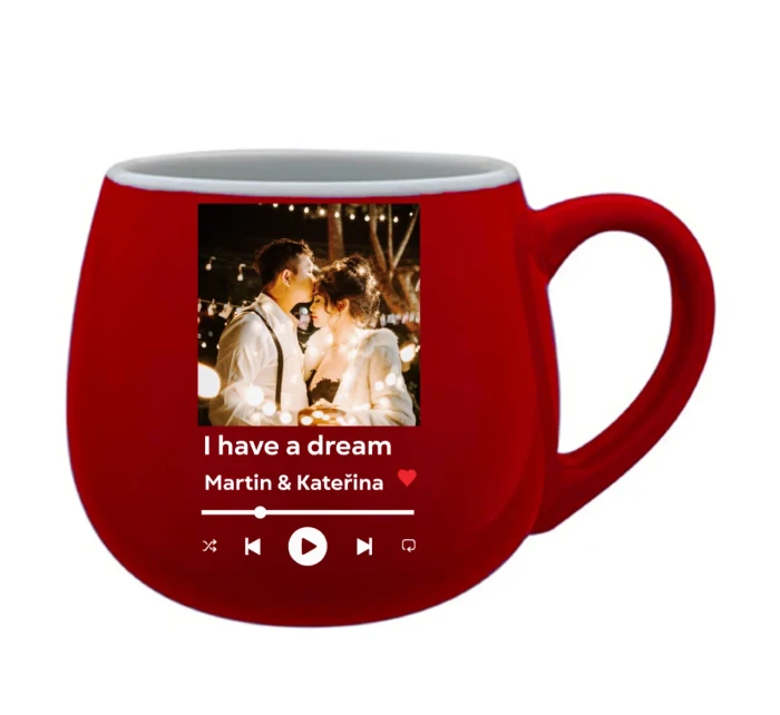 Hrneček s vlastním odkazem na oblíbenou písničku Hrneček s vlastním odkazem na oblíbenou písničku