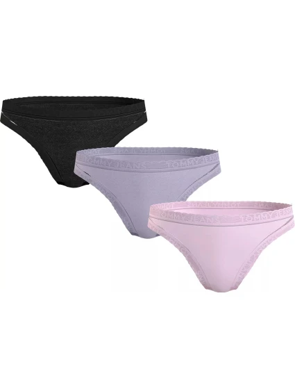 Dámske nohavičky 3Pack UW0UW05018 0V9 black/purple/st. ružová - Tommy Hilfiger Dámske nohavičky 3Pack UW0UW05018 0V9 black/purple/st. ružová - Tommy Hilfiger