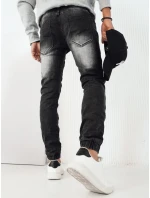 Pánske džínsové nohavice jogger čierne FashionStreet UX4222 Pánske džínsové nohavice jogger čierne FashionStreet UX4222