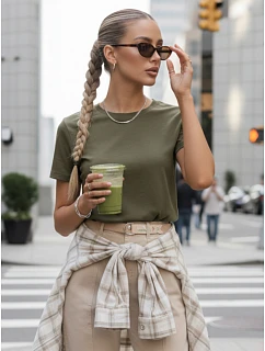 MAYLA II dámské tričko olivové Dstreet model 21978682 - FashionStreet