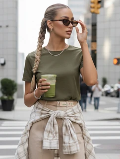 MAYLA II dámske tričko olivová FashionStreet RY2661