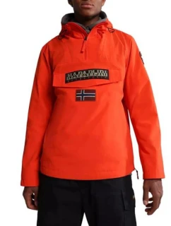 M 3 pánská bunda do deště s kapucí nepromokavá červená model 21349798